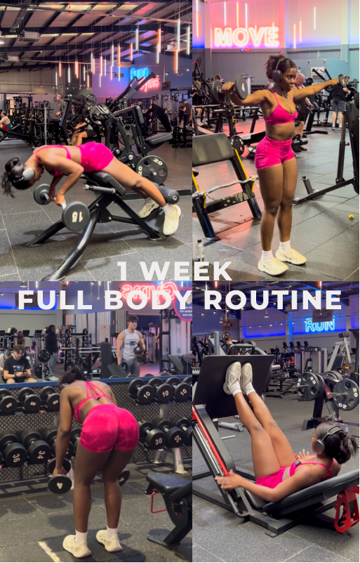 1 Week Full Body Routine Nataleebfitness